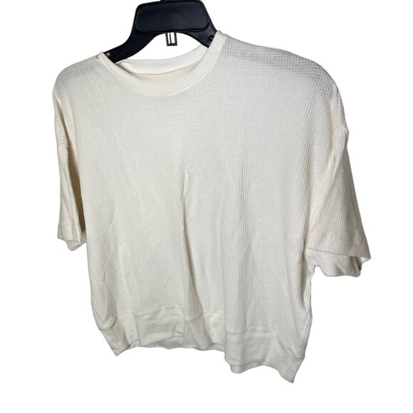 Madewell $52 Womens Waffle Mockneck Tee in Lighthouse Size M NJ790 - Picture 6 of 7